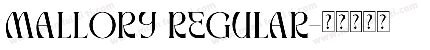 Mallory regular字体转换